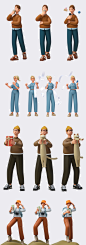 3d modeling animation  Character character animation Character design  modeling personal Samsung samsungcard wootcreative