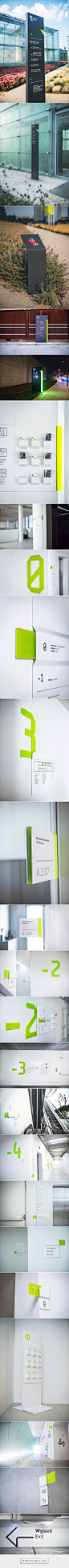 Wayfinding system in Silesian Museum on Behance - created via https://pinthemall.net