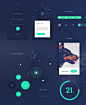 FADE APP UI KIT | FREEBIE | : Deep Blue, flat style UI kit for IOS or Andrid devices, but this kit specified for IOS 9resolution. Hope you like it, and feel free to use your personal or commercial project too.Future updates is possible.Enjoy!