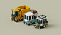 3D car Magicavoxel Render Truck Vehicle voxel