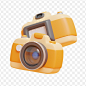 Digital camera icon isolated 3d render illustration