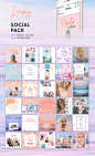 Presentation : Hey you, dear Daydreamers! There are 30 Social Media Posts Design Options to choose from and apply to your social media strategy, even if you are a newbie fashion blogger, a hyped influencer, or an established apparel label. What's included