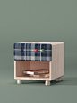 ONFO设计儿童房家具实木储物柜床头柜书柜抽屉柜床边柜玩具收纳柜