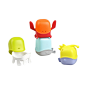 Amazon.com : Boon Creatures Interchangeable Bath Toy Cup Set : Bathtub Toys : Baby