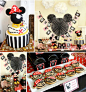 Mickey Mouse Pirate Themed Birthday Party via Karas Party Ideas KarasPartyIdeas.com #mickey #mouse #vintage #pirate #birthday #party #cake #decor #supplies #idea