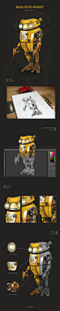 黄色机器人UI