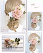 鲜花甜美新娘发型分享