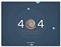 Dribbble - 404 error page. Atech psd template by Olia Gozha