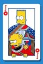 the Simpsons card family on Behance