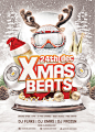 Xmas Beats Flyer Template : 1 PSD file – 5×7” with 0.25” bleeds | CMYK – 300dpi | – Ready to print with guidesSuper Easy to edit text and Elements. 