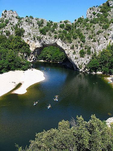 Pont d'Arc over the ...