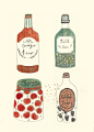 Some little bottle drawings.