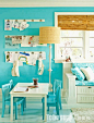 蓝色温馨书房装修效果图大全2013图片—土拨鼠装饰设计门户