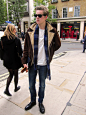 Martin Hansson - Jofama Jacket, Cubus T Shirt, Mulberry Scarf, Ljung Jeans, Loake Shoes, Ray Ban Sunglasses - Old Bond Street