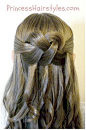 Woven Knot Hair Tutorial by Princess Hairstyles - great for weddings, prom, etc.!