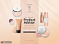 经典色系 护肤套装 糖果水润 美妆主题海报PSDweb网页素材下载-优图-UPPSD