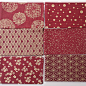 复古日本和风手工diy布料面料 多重花色-红 烫金全棉印花 半米价-淘宝网