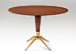 Melchiorre  Bega - Melchiorre Bega, Italian Round Mahogany and Reverse Painted Glass Pedestal Table : Melchiorre  Bega - Melchiorre Bega, Italian Round Mahogany and Reverse Painted Glass Pedestal Table offered by H.M. Luther on InCollect