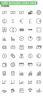 Free Business Icons Pack - 50 Icons (AI, PSD, EPS & Sketch) #freeicons #freepsdicons #lineicons #vectoricons #outlineicons