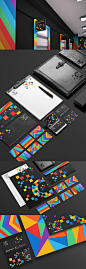 Creativita brand identity : Creativita is a design studio based in the Kingdom of Bahrain. This brand identity was created based on the combination of pixels and mutiple colors.