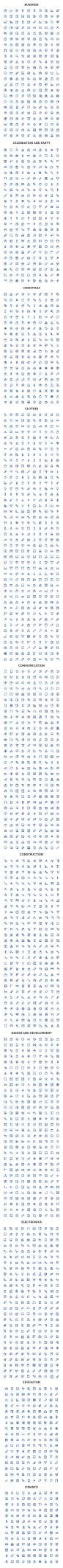 5000+ Bold Outline Icons : - 5160 Icons Included- 20 Different Categories Icons- 8 File Formats (AI, EPS, PDF, CSH, PNG, PSD, SVG and JPG)- Separated PNG Files Available in Variety of Size (48x48, 64x64, 128x128, 256x256, 512x512)- Stroke Thickness Contro