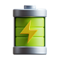 Charging Battery 3D Illustration