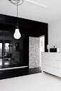 波兰46平米纯粹的黑与白艺术公寓设计