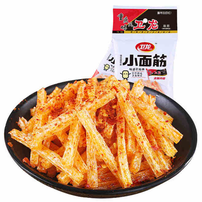 【卫龙旗舰店】小面筋锁鲜装40g*20辣...