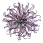 Alan Mizrahi Lighting Design/Brand: Iris Cristal/Iris Crystal - Lilac Apollo Iris Cristal Crystal Murano Glass Flower Chandelier, 40"Wx40"H - Please note that these pieces are made to order: Pieces take 6-8 weeks to produce and deliver. In regar