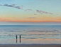Jim Holland | 安静到怀疑人生的镜头，现实中会不存在？ : — Oil Painting — Jim Holland Jim Holland是一位美国艺术家，擅长水彩和油画，在他的作品里表达了极大的宁静和忧郁的孤独感。 Jim 绘画经久不变的主题是在新英格兰附近的海洋夕阳下的光线、空间以及简单的建筑形式