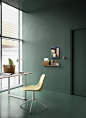 Dark green home office. On my radar: new furniture launches – January 2020 - Fiber side chair Muuto
