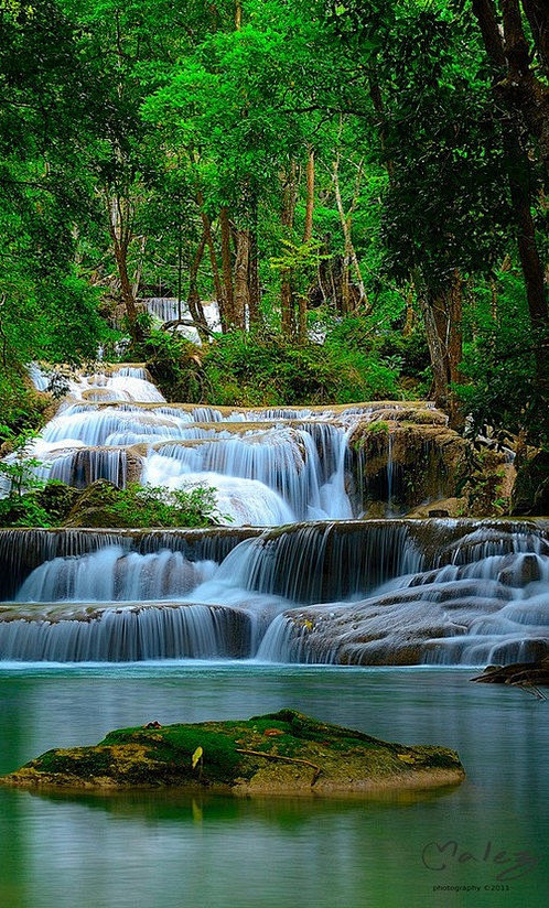 顶好视觉泰国，爱侣湾瀑布。