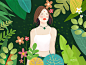 Flower girl by Zhubajie on Dribbble