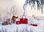 【图】白雪皑皑的童话世界，迈宝瑞 (Mulberry) 2013圣诞包包系列广告大片_包包_海报时尚网