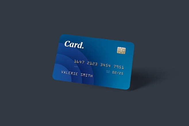高品质的逼真质感信用卡VIP卡银行卡芯片...