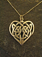 Love this... way too much money tho.14K Gold Celtic Knot Heart Pendant on a 14K Gold by peteconder, $650.00: 