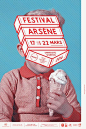 Remix approach + character shaping for a French university event: Festival Arsène / 2014