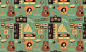 Love free musical repeat seamless pattern #采集大赛#