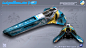 WipEout HD - Feisar - PlayStation 3 In-game Model, Dean Ashley : My role on WipEout HD was primarily ship artist, seeing the in game assets through from design and creation to their final in-game state.  As well as modelling and texturing, I also assisted