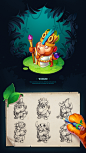 Treasure Hunter - Game Art : We're glad to represent you our new RPG game concept - Treasure Hunter. It's a game with brave and inventive tiger Rocky who, despite everything, hunts for treasure. Discover the new bright world with different animal characte