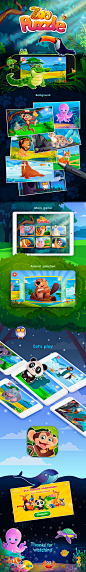 Zoo Puzzle - iOS Game : Colorful educational puzzles for kids