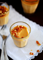 Salted caramel panna cotta.: