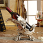 创意欧式酒架家居饰品摆件 客厅酒架桌面红酒收纳架新品包邮-淘宝网