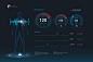 Gyrosco.pe Helix Theme : Gyroscope is a personal dashboard powered by your life. I was asked by founder Anand Sharma to design a new theme called "Helix" which would be a new dashboard which would visualize everything about your body.