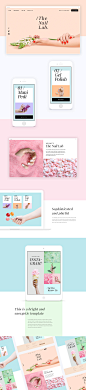 The Nail Lab Template : This is a bright and energetic template aimed to inspire and motivate our users. With a mixture of textures and sweet pastel colors, this template is just the right balance of sophisticated and playful. This template showcases imag