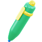 Pen - 24款教育3D图标素材下载 Education 3D icon pack .blender .figma