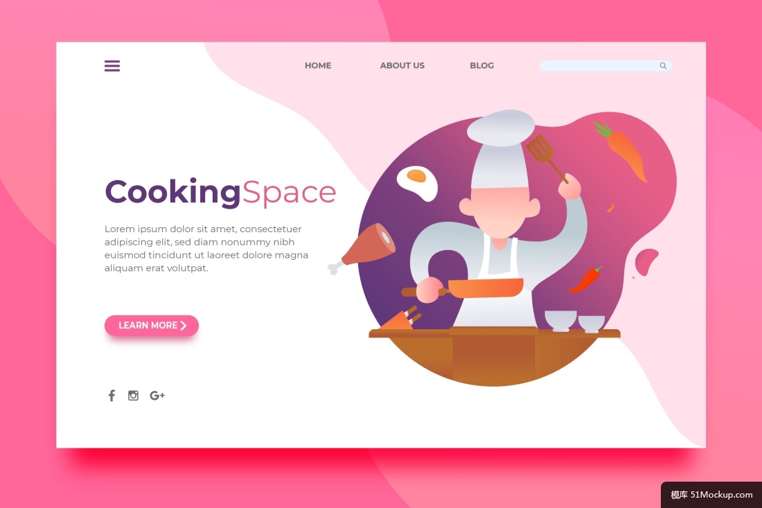 扁平化商务科技感办公ui插图画网页banner设计04模板矢量素材 插图 插画矢量素材模板