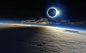 Preview of space milky way eclipse  light #10660 Hd Wallpapers Hd Wallpapers Background