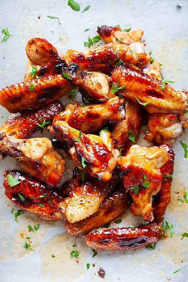 Baked chicken wings ...