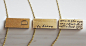 Gold Bar Raw Brass Personalized Custom by RiverValleyJewelry